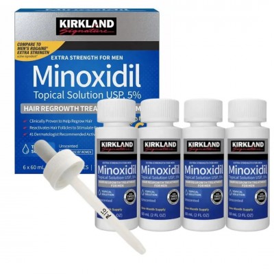 Лосьон minoxidil 5% KIRKLAND (4 флакона) + дозатор