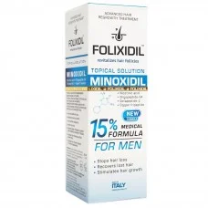 Комплект Міноксидил Folixidil 15% (Фоліксідил) 60 мл для Бороди ( 3 шт )